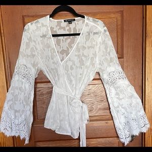 Soft Lace and cotton BoHo top